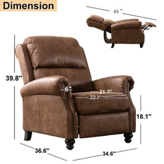 Angle | Three-quarter view of the Tessmar Soldarfjordur Push Back Recliner