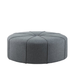 Front | Straight-on view of the Tessmar Sorvagur Tufted Cocktail Ottoman