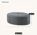 Dimensions | dimension diagram showing 48.5 inch overall width and 18 inch overall height