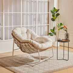 Angle | Three-quarter view of the Tessmar Storadimun Metal Rocking Chair