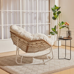 Side | Side view of the Tessmar Storadimun Metal Rocking Chair