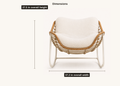 Dimensions | rocking chair overall width 37.2 in and height 37.5 in