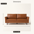 Dimensions | Studio front with 80.3 in width and 33.4 in height