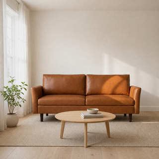Tessmar Svetac Flared Arm Faux Leather Sofa