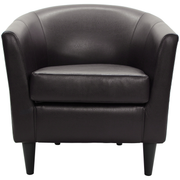 Tessmar Sydrugota Leather Barrel Chair | untouched supplier studio 2