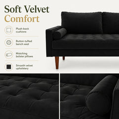 Detail | The Tessmar Tramerka Velvet Tufted Sofa