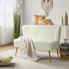 Room | The Tessmar Unije Velvet Armless Loveseat in a styled room