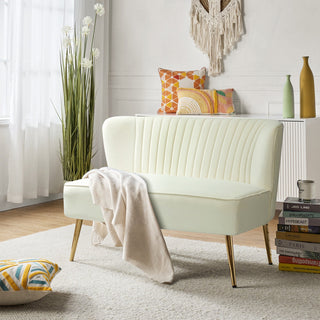 Tessmar Unije Velvet Armless Loveseat