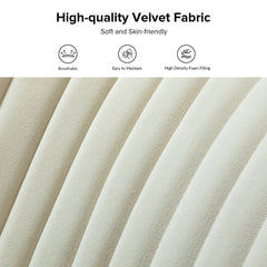 Texture | Close view of the Tessmar Unije Velvet Armless Loveseat