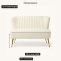Seat dimensions | Studio front with 45 in seat width, 18 in seat height, and 20.5 in seat depth