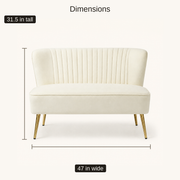 Dimensions | Studio front with 47 in width and 31.5 in height