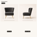 Dimensions | Studio front and side elevations with 26 in width, 29.5 in depth, and 31 in height