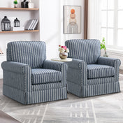 Tessmar Vikarbyrgi Striped Swivel Chair Set
