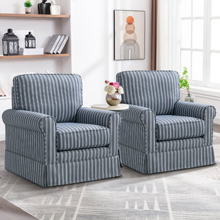 Tessmar Vikarbyrgi Striped Swivel Chair Set