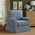 Tessmar Vikarbyrgi Striped Swivel Chair in a restyled supplier room | Pipeline B room-shell edit 5