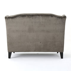 Front | Straight-on view of the Tessmar Zlarin Recessed Arm Loveseat