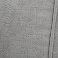 Texture | Extreme close-up of light gray chenille weave and a cushion seam