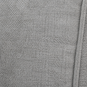 Texture | Extreme close-up of light gray chenille weave and a cushion seam