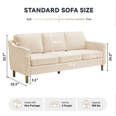 Angle | Three-quarter view of the Tessmar Zverinac Traditional Sofa