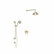 Product view | Thermostatic Pressure-Balance Shower Trim, 3 Functions, Satin Nickel manufacturer specification drawing with dimensions
