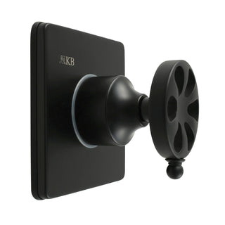 Three-Way Diverter Valve, Belknap, Single Handle with Square Trim in Matte Black