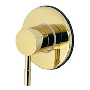 Three-Way Diverter Valve, Concord, Single Handle with Round Trim in Polished Brass