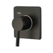 Three-Way Diverter Valve, Concord, Square Trim Kit in Matte Black