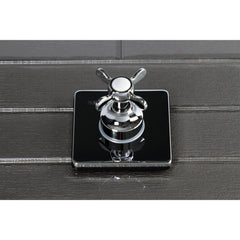 Three-Way Diverter Valve, Essex with Square Trim in Polished Chrome