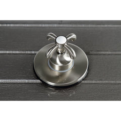 Three-Way Diverter Valve, French Country, Single Cross Handle in Brushed Nickel