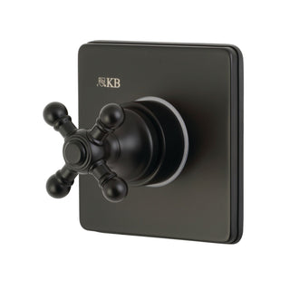 Three-Way Diverter Valve, Metropolitan, Single Cross Handle in Matte Black