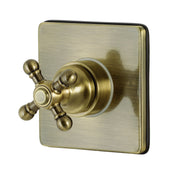 Three-Way Diverter Valve, Metropolitan, Single Handle in Antique Brass