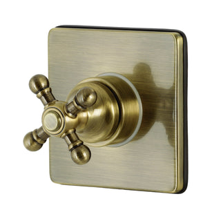 Three-Way Diverter Valve, Metropolitan, Single Handle in Antique Brass
