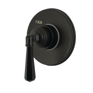 Three-Way Diverter Valve, Metropolitan, Single-Handle with Round Trim in Matte Black