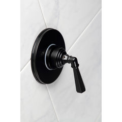 Three-Way Diverter Valve, Metropolitan, Single-Handle with Round Trim in Matte Black
