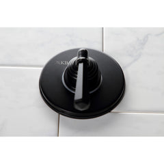 Three-Way Diverter Valve, Metropolitan, Single-Handle with Round Trim in Matte Black