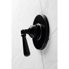 Three-Way Diverter Valve, Metropolitan, Single-Handle with Round Trim in Matte Black