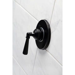 Three-Way Diverter Valve, Metropolitan, Single-Handle with Round Trim in Matte Black