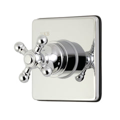 Three-Way Diverter Valve, Metropolitan with Square Trim in Polished Chrome