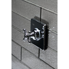 Three-Way Diverter Valve, Metropolitan with Square Trim in Polished Chrome