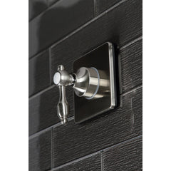 Three-Way Diverter Valve, Tudor, Single Handle in Brushed Nickel