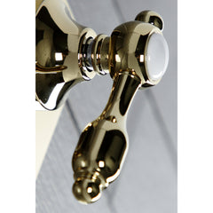 Three-Way Diverter Valve, Tudor, Single Handle with Square Trim in Polished Brass