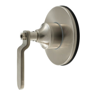 Three-Way Diverter Valve, Whitaker, Single Handle with Round Trim in Brushed Nickel