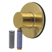 Three-Way Diverter Valve with Trim Kit, Verona, Single Handle in Brushed Brass