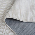 Close up | the pile and non-slip backing, folded back to show both