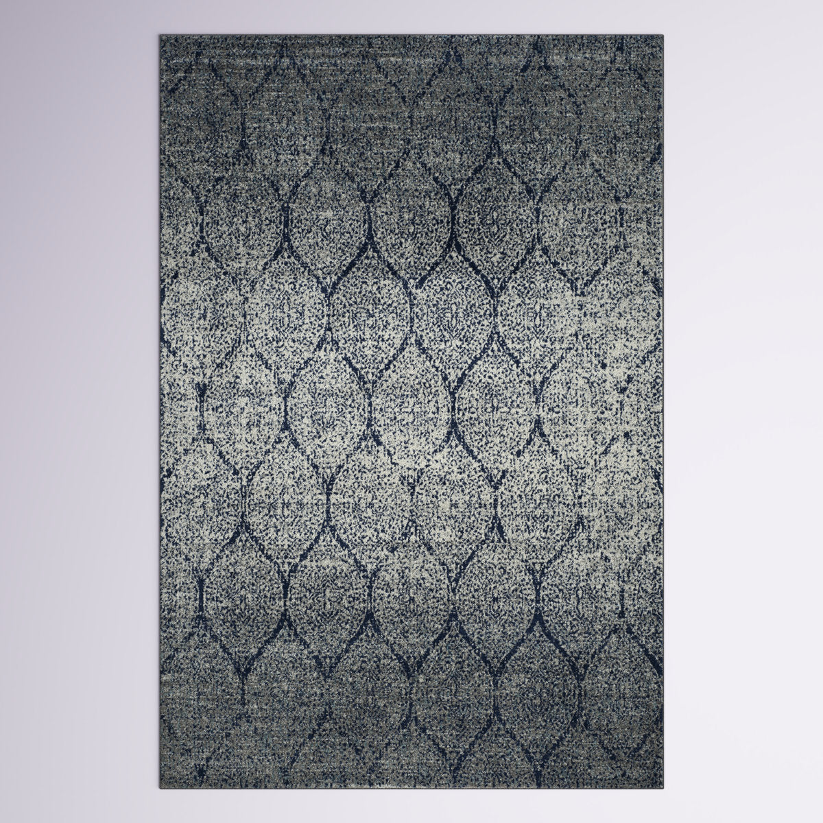 Full rug | the whole rug flat on a plain backdrop, no furniture