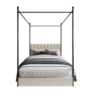 Grevane Flodabay Upholstered Canopy Storage Bed, Queen