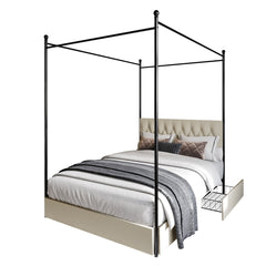 Bed, three-quarter view