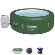 Inflatable Hot Tub, SaluSpa Palm Springs, 4-6 Person with 140 Jets in Green by Bestway