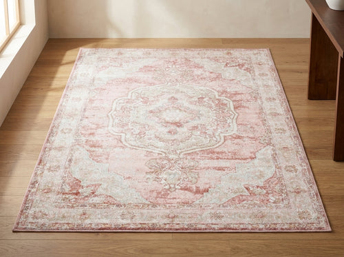 Tloom Brick Oriental Indoor Rug
