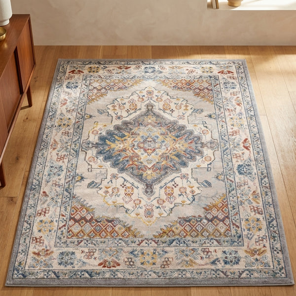 Tloom Kucera Flatiron Oriental Grey / Multi Area Rug